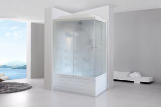 Душевая кабина Royal Bath BP левая стекло матовое 100x80см RB8100BP2-M-L